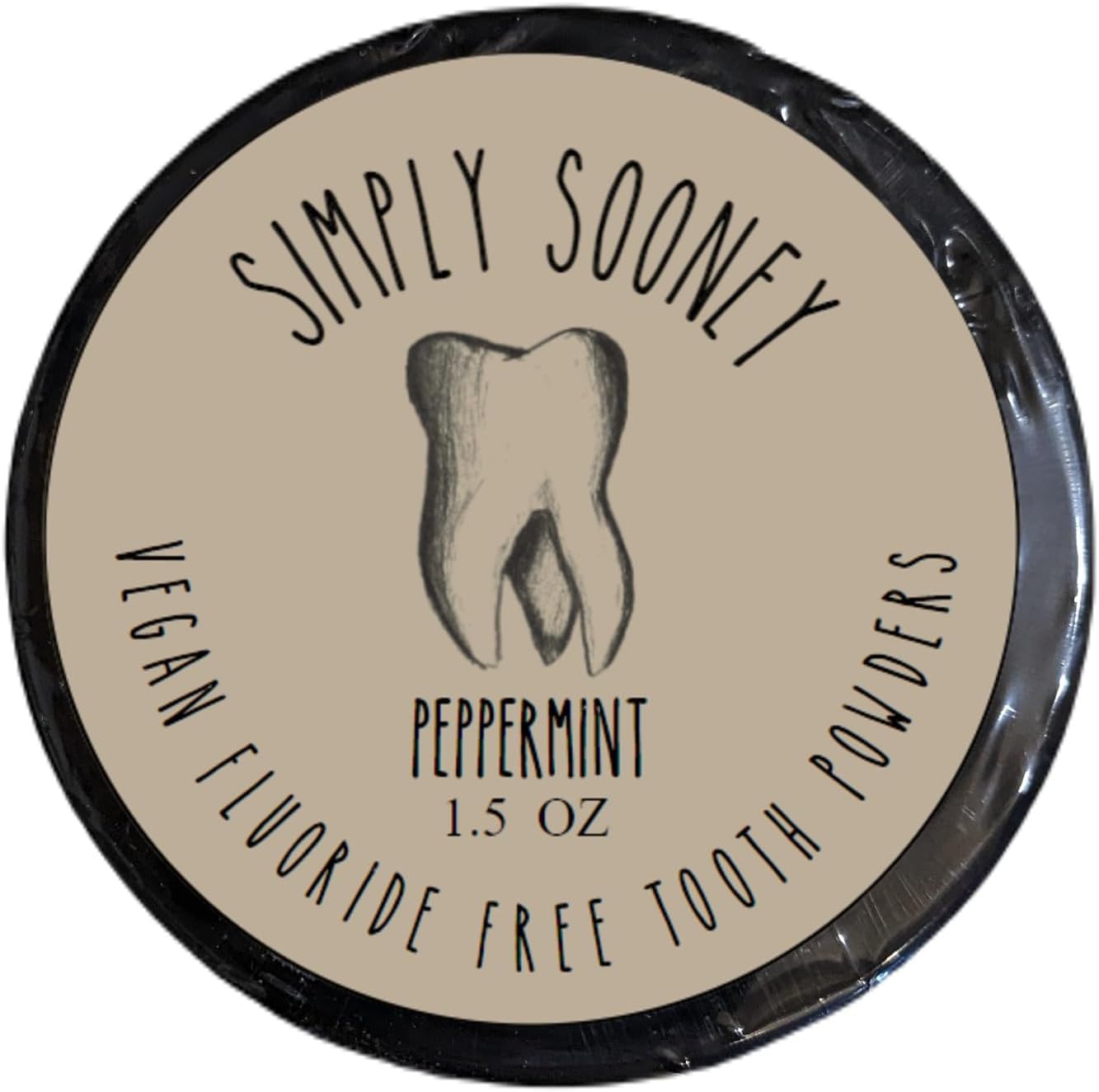 Fluoride Free Remineralizing Toothpaste Powder I Vegan I Gluten Free I Organic Peppermint Essential Oil 1.5oz