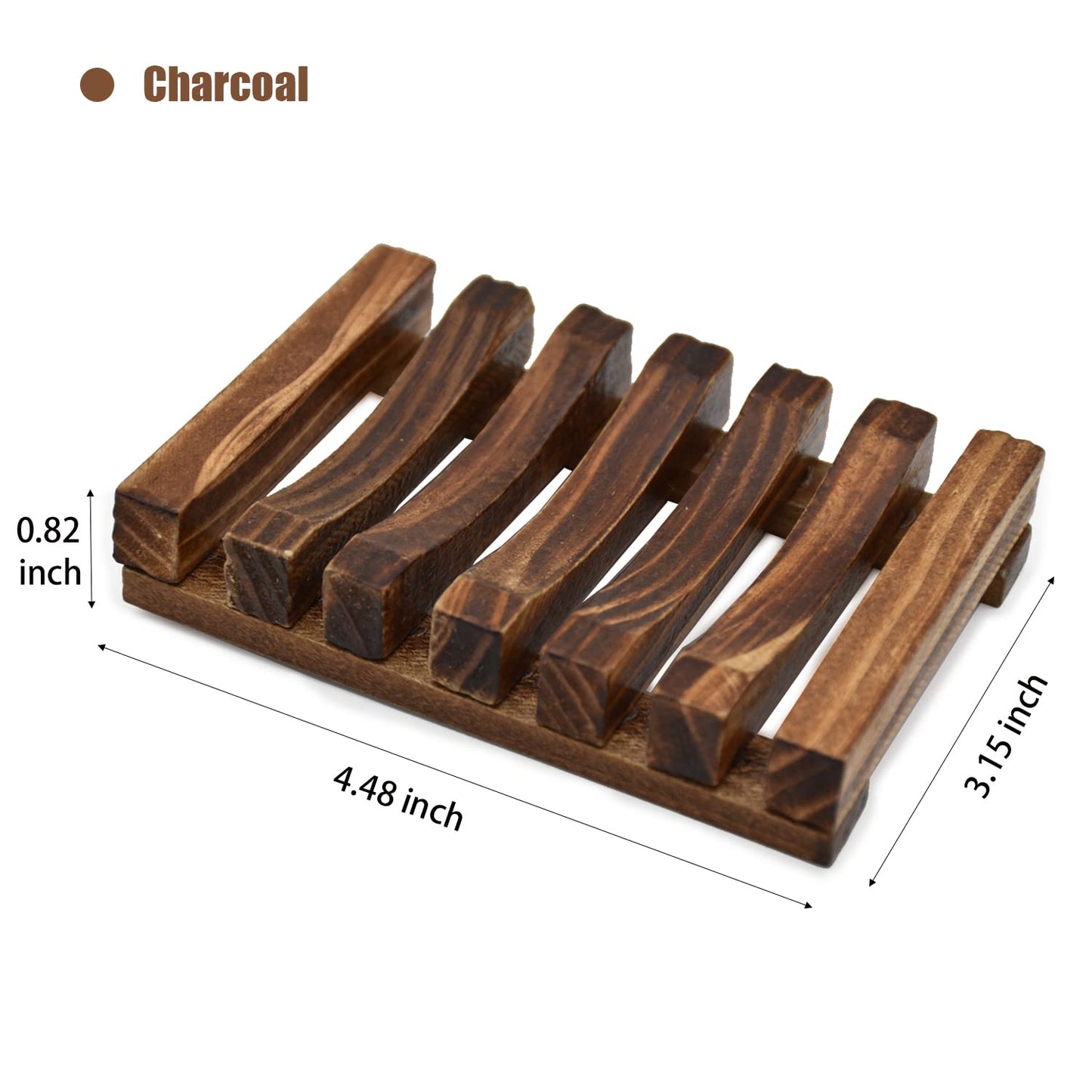 Natural Wooden Soap Saver – Self-Draining Soap Tray for Bathroom & Shower,