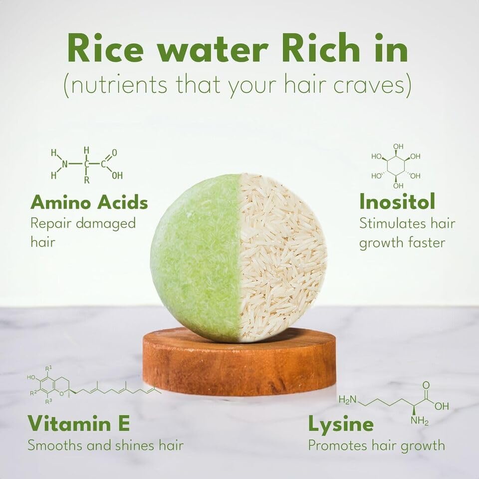 Muun Rice Water Shampoo and Conditioner Bar