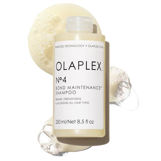 Olaplex No. 4 Bond Maintenance Shampoo, Repairs, Strengthens, & Nourishes All Hair Types, Adds Shine & Leaves Hair Feeling Soft, 8.5 fl oz