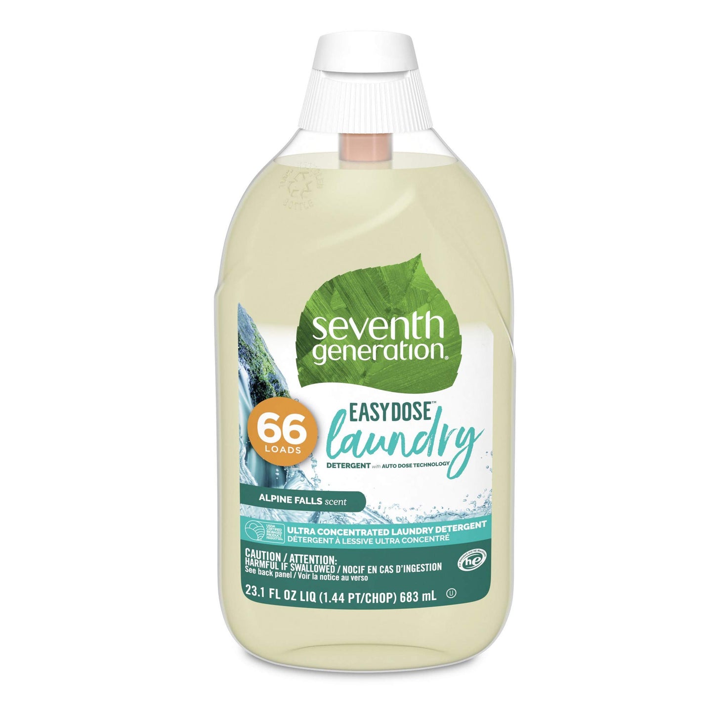 Seventh Generation, Laundry Detergent Ultra Power Plus Clean Scent, 23.1 Fl Oz