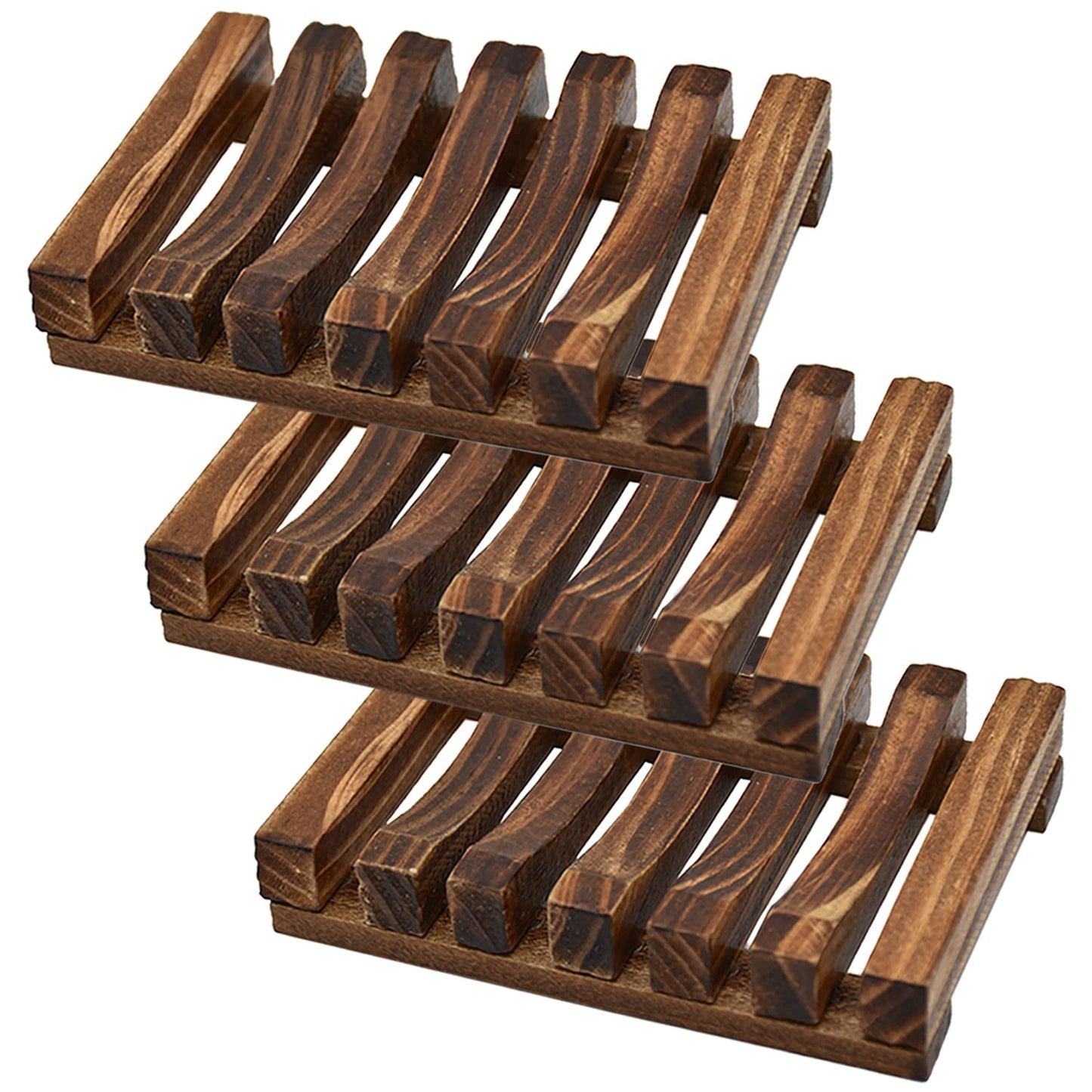 Natural Wooden Soap Saver – Self-Draining Soap Tray for Bathroom & Shower,
