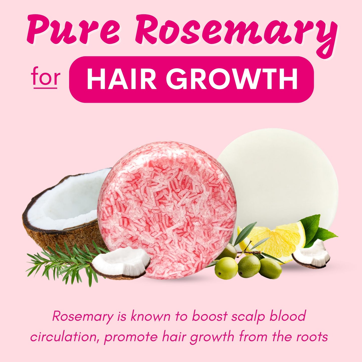 Muun Rosemary Shampoo and Conditioner Bar Set 3