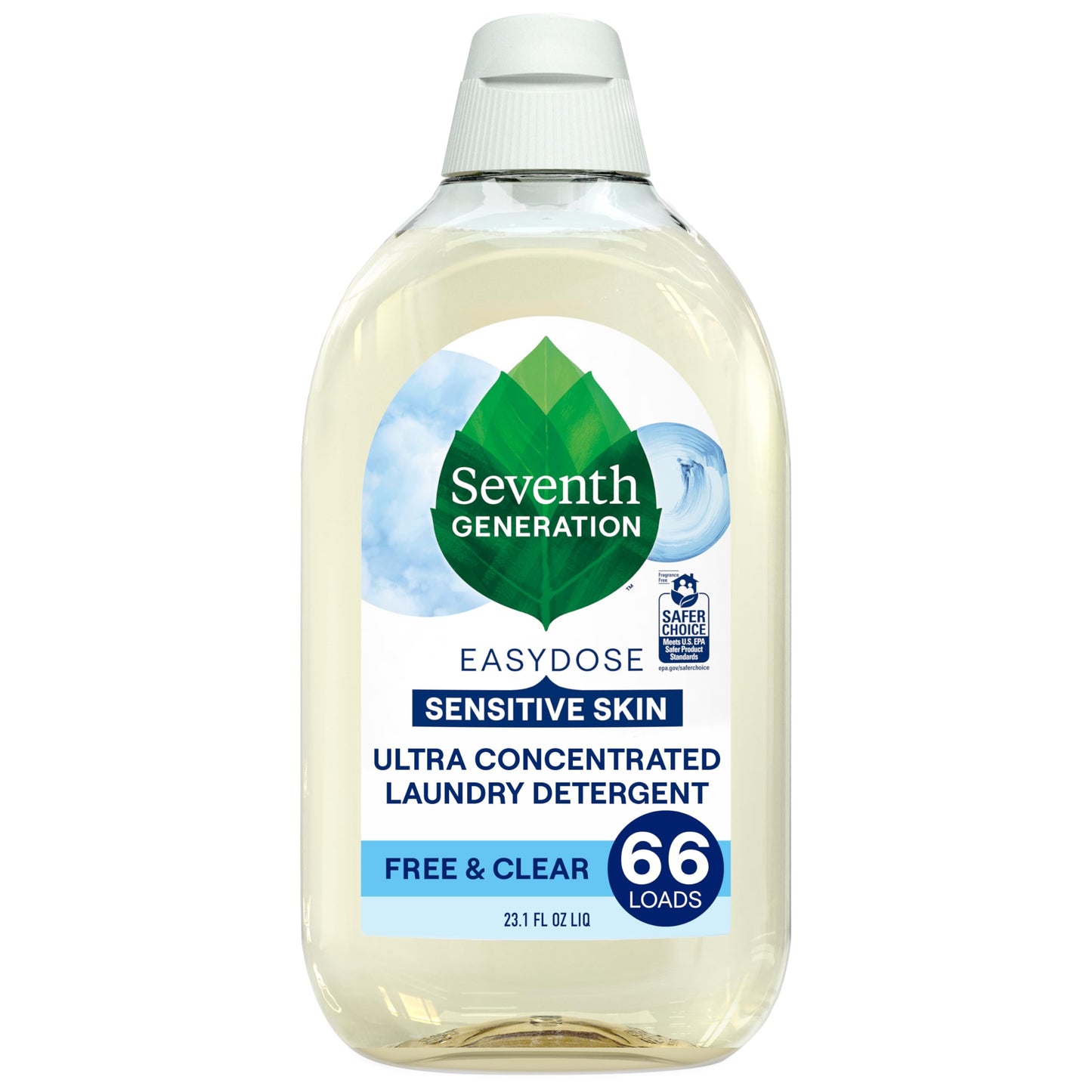 Seventh Generation, Laundry Detergent Ultra Power Plus Clean Scent, 23.1 Fl Oz