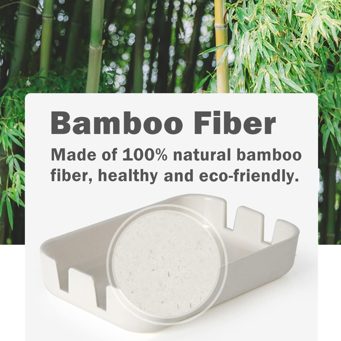 Bamboo Soap Dish – Self-Draining Bar Soap Holder for Bathroom, Shower & Kitchen Sink