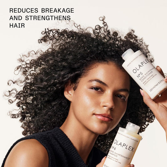 Olaplex No. 4 Bond Maintenance Shampoo, Repairs, Strengthens, & Nourishes All Hair Types, Adds Shine & Leaves Hair Feeling Soft, 8.5 fl oz