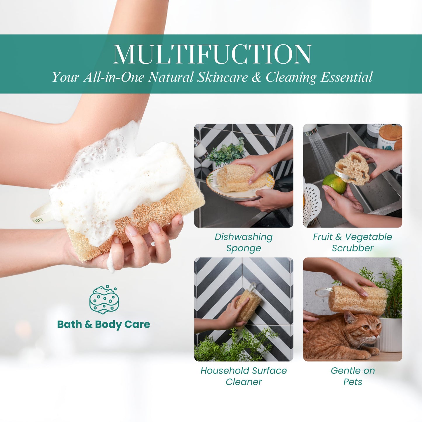 Natural Loofah Sponge