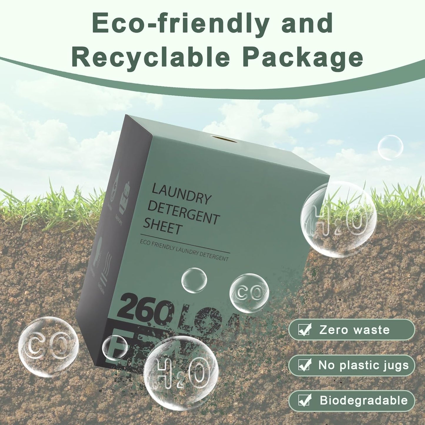 Laundry Detergent Sheets – Fresh Scent, Eco-Friendly and Plant-Based