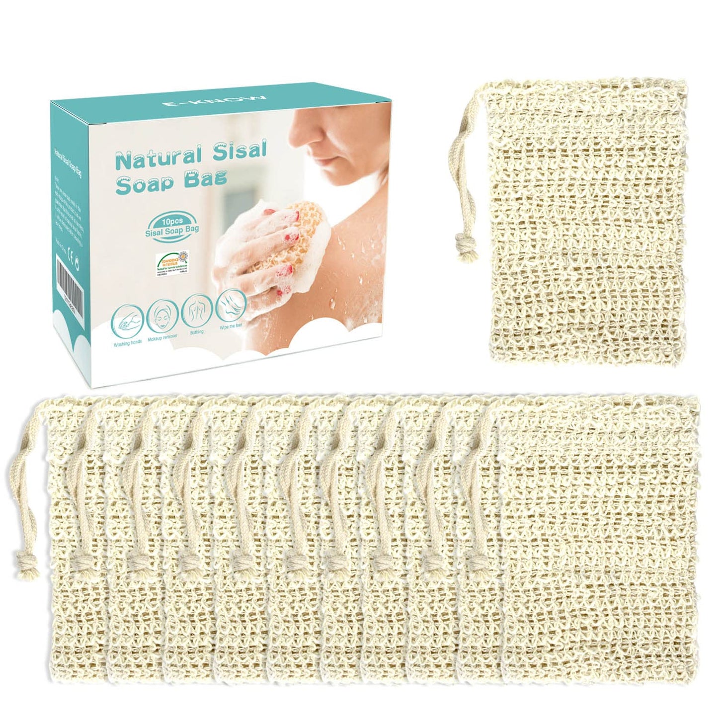 E-KNOW Soap Saver Pouch & Soap Lift Set