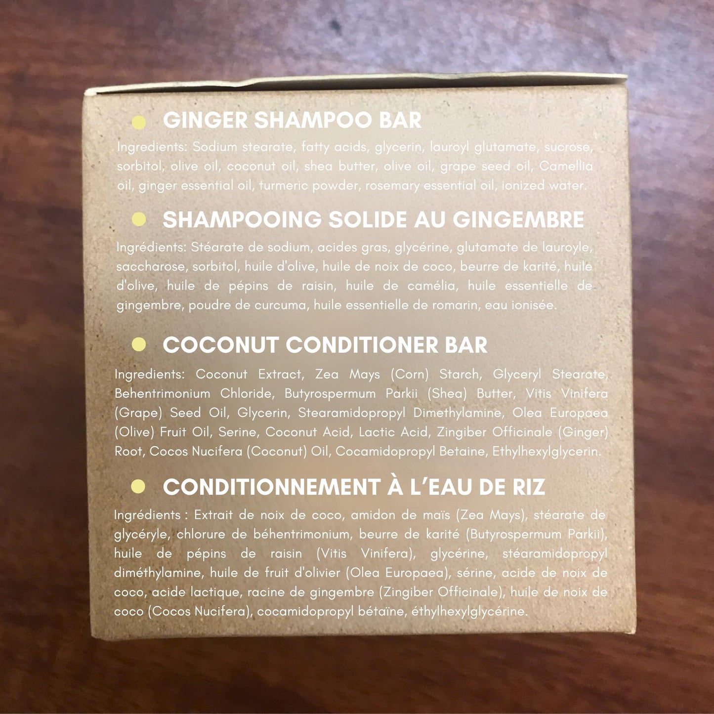 Muun Ginger Shampoo and Conditioner Bar Pack 3