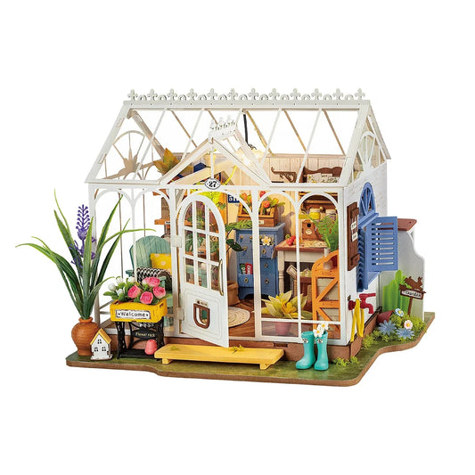 Dreamy Garden DIY Miniature House Kit Dollhouse Puzzle, Stress-Relief Hobby