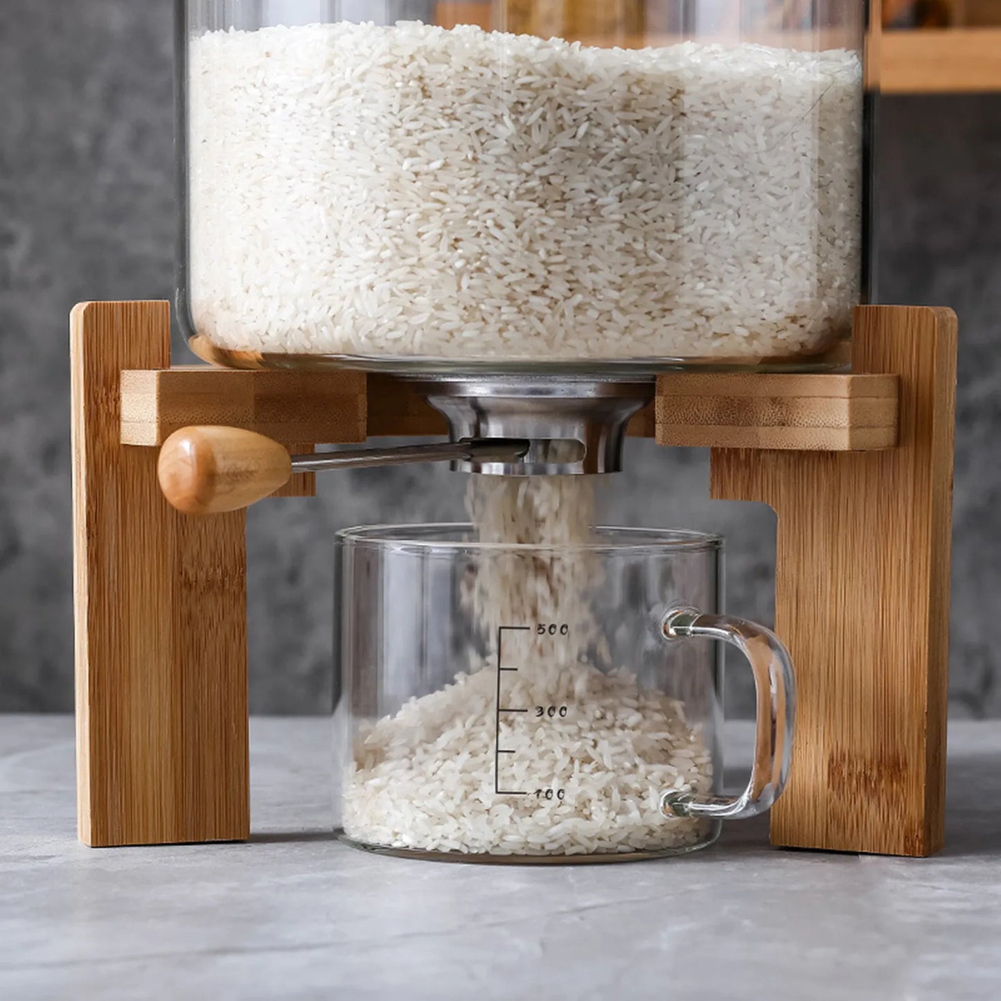 Creative Flour Cereal and Rice Dispenser, Airtight Container