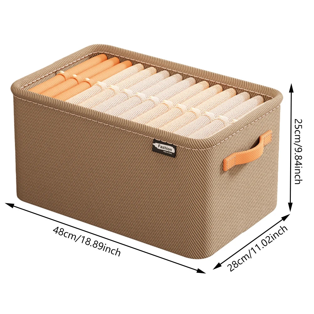 Collapsible Closet Organizer – Foldable Storage Box for Clothes, Pants & Toys