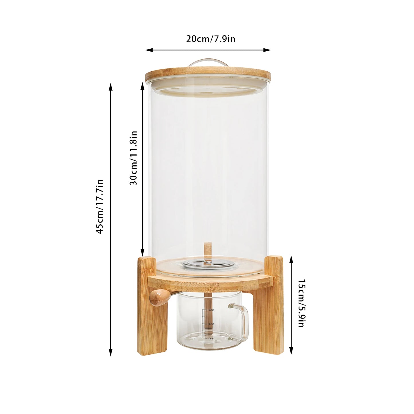 Creative Flour Cereal and Rice Dispenser, Airtight Container