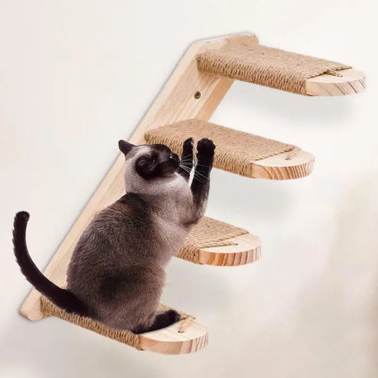 Wall Mounted Cat Climbing Shelves – Reversible Eco-Friendly Pet Steps