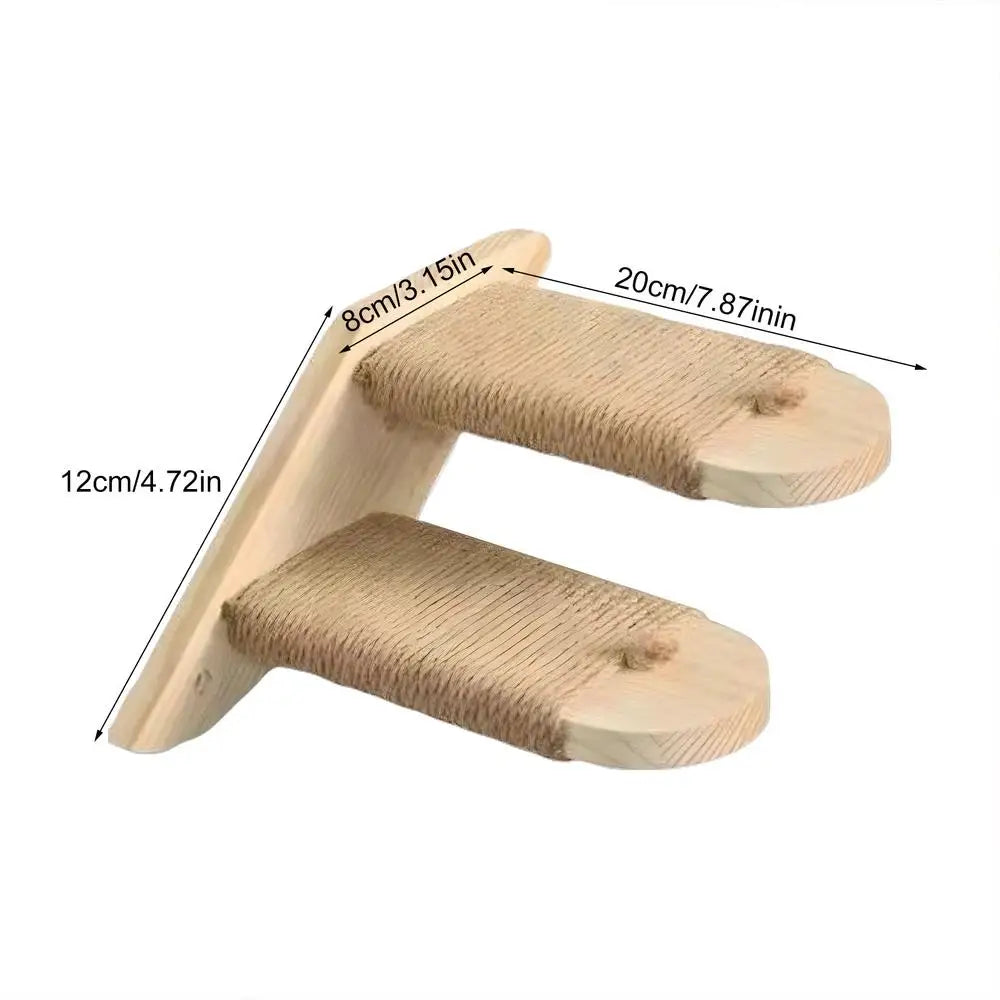 Wall Mounted Cat Climbing Shelves – Reversible Eco-Friendly Pet Steps