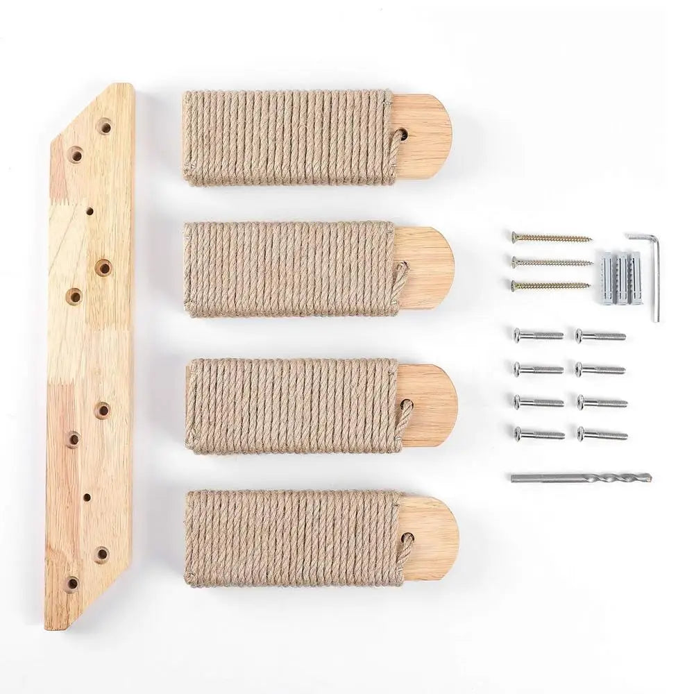 Wall Mounted Cat Climbing Shelves – Reversible Eco-Friendly Pet Steps