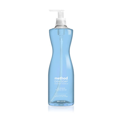 Method Gel Dish Soap, Clementine Scent, Biodegradable Formula, Tough on Grease & Stuck-on Food, Cruelty Free Formula, Made with Recycled Plastic, 18 Fl Oz