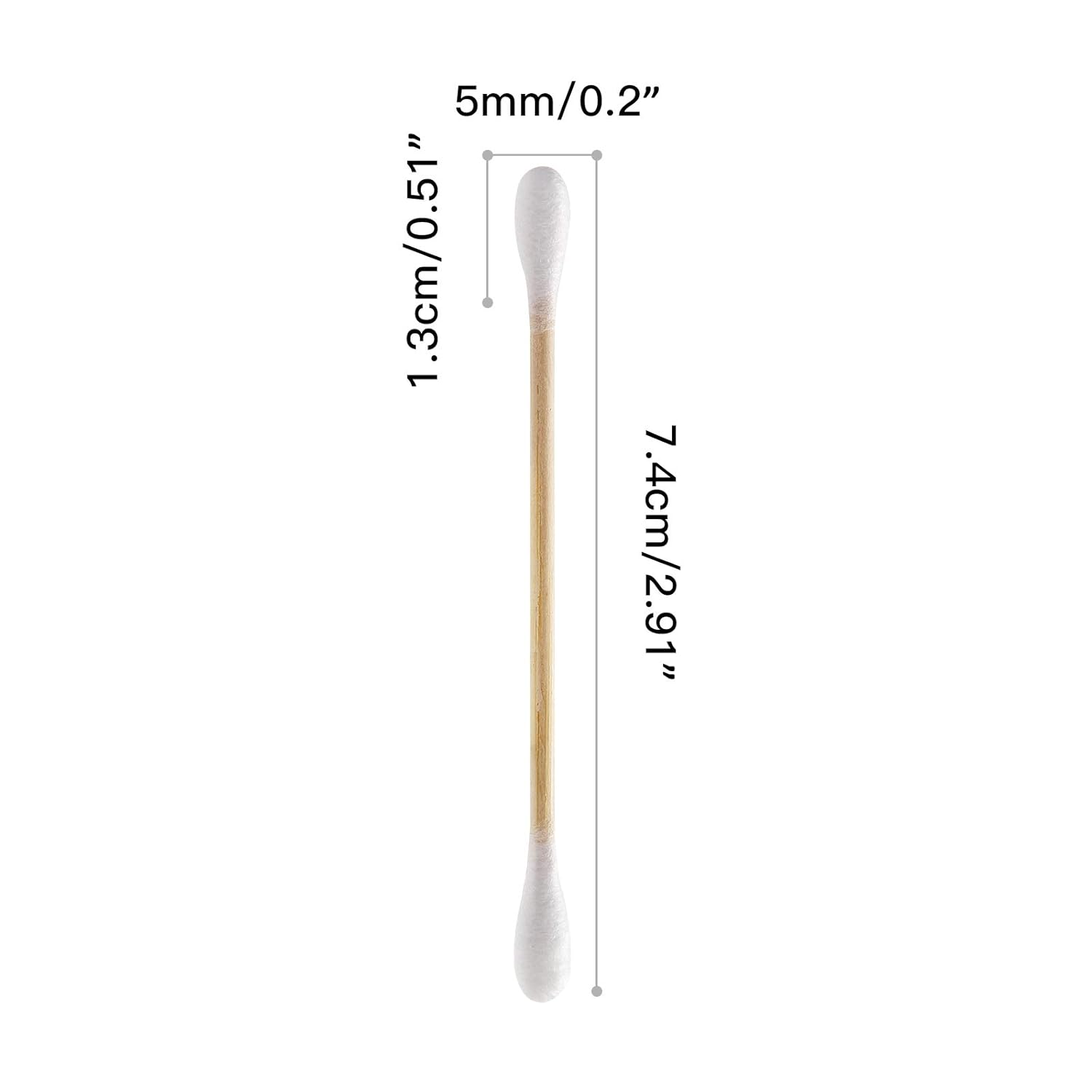 Bamboo Cotton Swabs - 500 Count - FSC Certified and PETA Approved, Eco Friendly Double Tips, Plastic Free Ear Sticks, All Natural 100% Biodegradable Organic Cotton buds by Isshah
