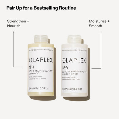 Olaplex No. 4 Bond Maintenance Shampoo, Repairs, Strengthens, & Nourishes All Hair Types, Adds Shine & Leaves Hair Feeling Soft, 8.5 fl oz