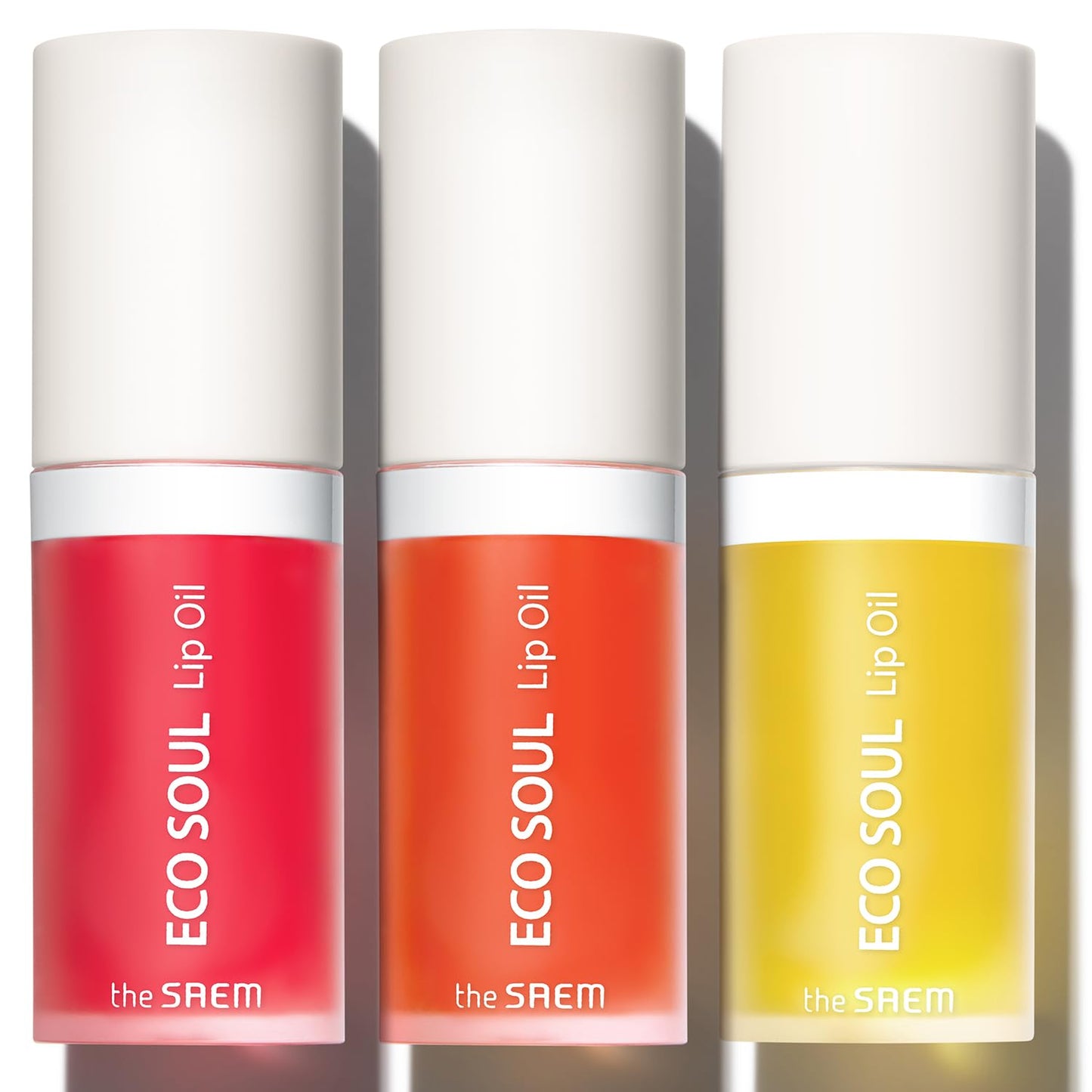 THESAEM Eco Soul Lip Oil 01 Honey - Plumping & Hydrating Lip Oil to Nourish & Moisturize Lips – Sunflower Seed Oil & Olive Oil - Lips Soft & Glossy for Dry Lips, 0.21 fl.oz.