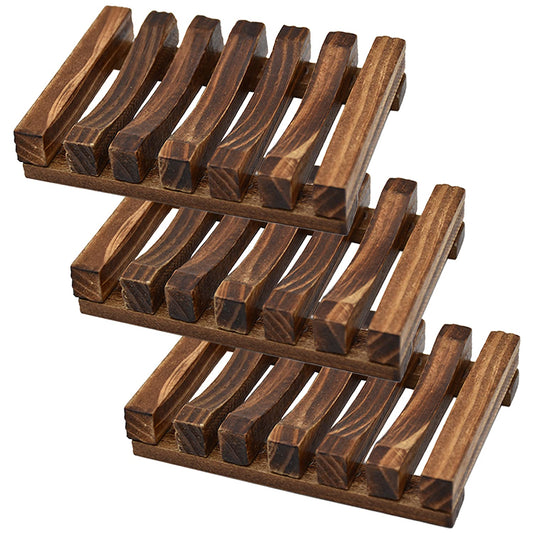 Natural Wooden Soap Saver – Self-Draining Soap Tray for Bathroom & Shower,