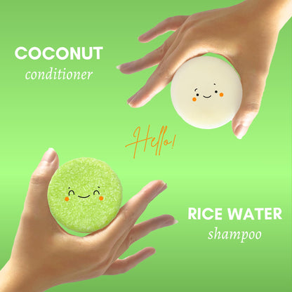 Muun Rice Water Shampoo and Conditioner Bar
