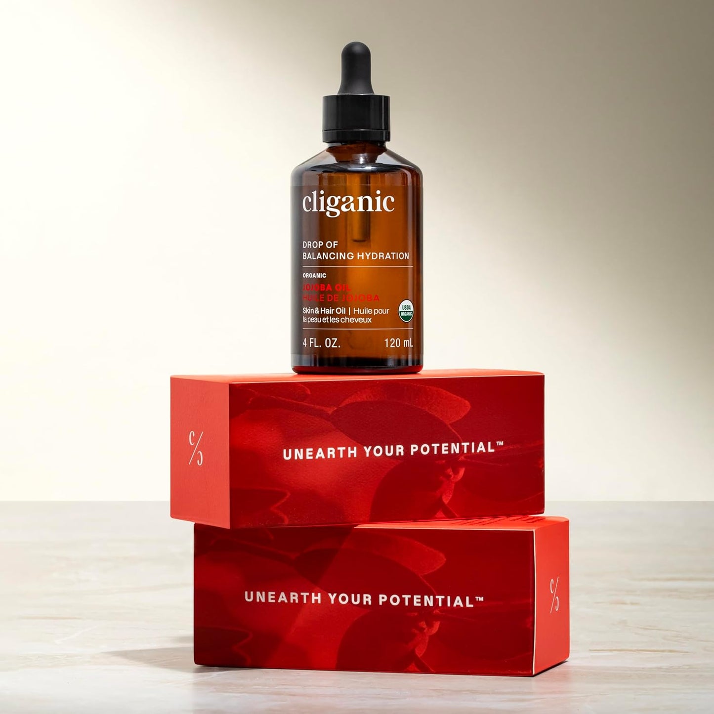 Cliganic Organic Jojoba Oil, 100% Pure (4oz) | Moisturizing for Face, Hair, Skin & Nails | Natural Cold Pressed Hexane Free | Base Carrier Oil (Packaging May Vary)