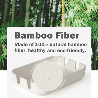 Bamboo Soap Dish – Self-Draining Bar Soap Holder for Bathroom, Shower & Kitchen Sink