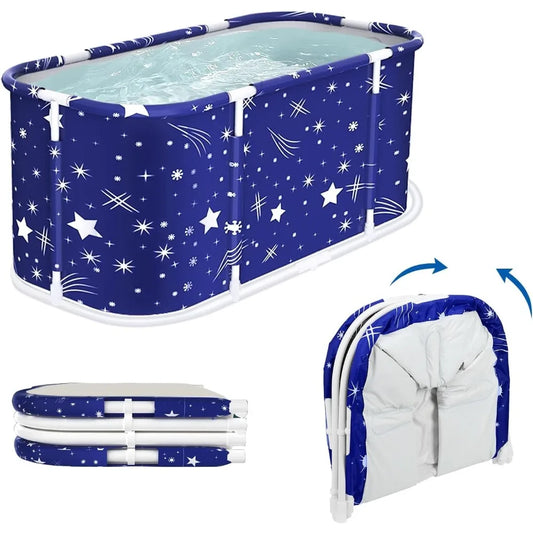 Portable Bathtub Portable Bathtub Portable Tub for Adults Collapsible Tub for Adults, 43.3 Inch Large Freestanding Bathtubs