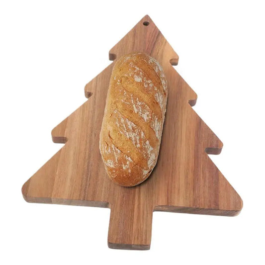 Christmas Tree Wooden Cutting Board – Holiday Serving Tray & Kitchen Decor
