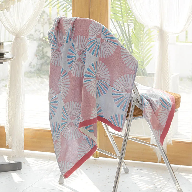 Cotton Gauze Bath Towel Set 70*140 for Adults Women Bathroom High Quality Free Shipping