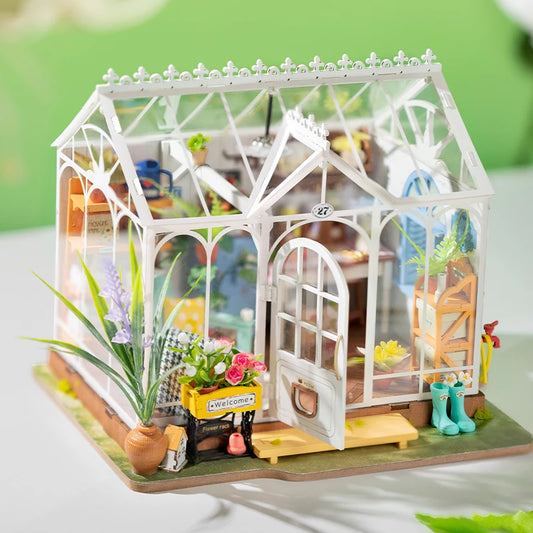 Dreamy Garden DIY Miniature House Kit Dollhouse Puzzle, Stress-Relief Hobby