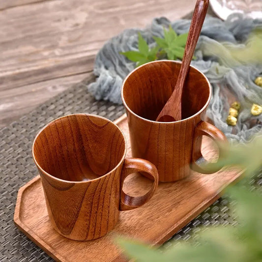 Traditional Japanese Wooden Drinkware