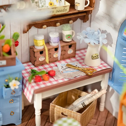 Dreamy Garden DIY Miniature House Kit Dollhouse Puzzle, Stress-Relief Hobby