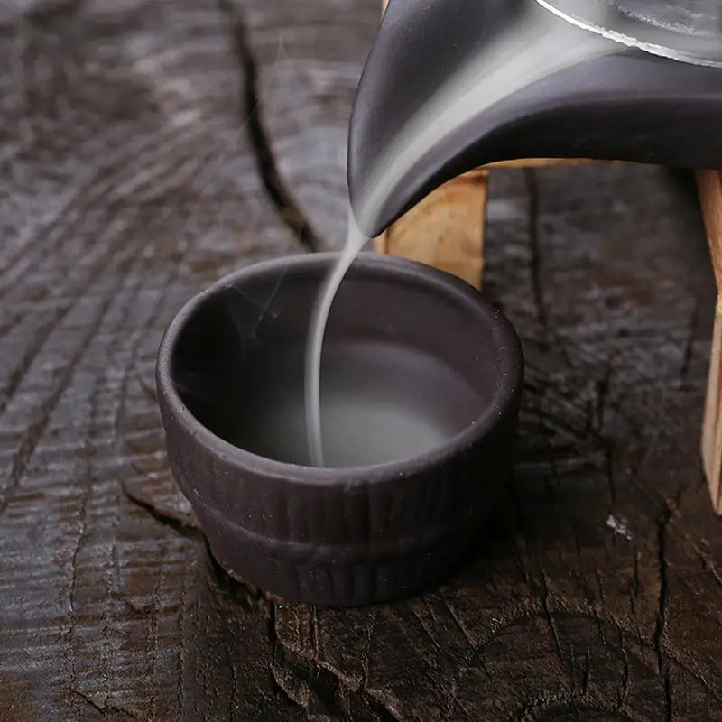 Handmade Ceramic Incense Burner, Smoke Waterfall Backflow Incense Burner Living Room