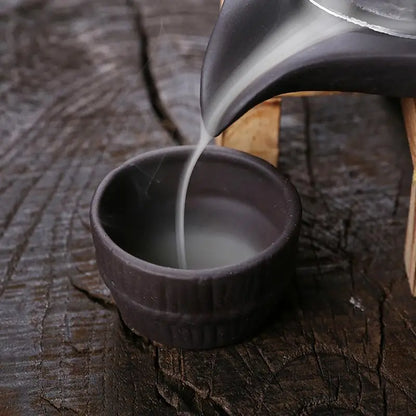 Handmade Ceramic Incense Burner, Smoke Waterfall Backflow Incense Burner Living Room