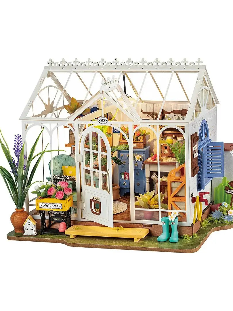 Dreamy Garden DIY Miniature House Kit Dollhouse Puzzle, Stress-Relief Hobby