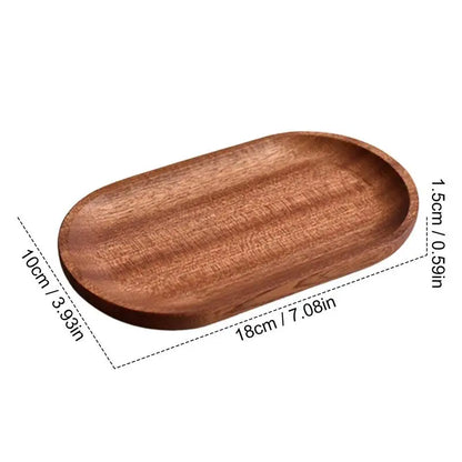 Wooden Decorative Platter Tray, Grain Design