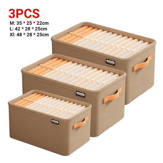 Collapsible Closet Organizer – Foldable Storage Box for Clothes, Pants & Toys