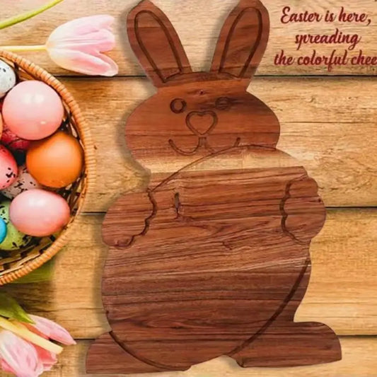 Multifunctional Wood Serving Board - Easter Decor, Chopping Board  Serving Platter For Fruits Vegetables