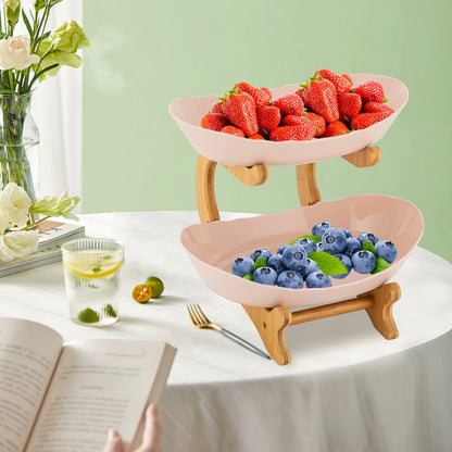 2 Floor Fruit Tray Bowl Modern Basket