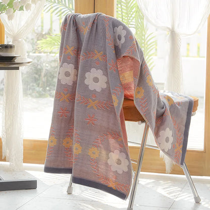 Cotton Gauze Bath Towel Set 70*140 for Adults Women Bathroom High Quality Free Shipping