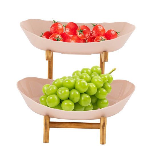 2 Floor Fruit Tray Bowl Modern Basket