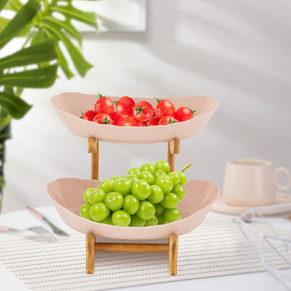 2 Floor Fruit Tray Bowl Modern Basket