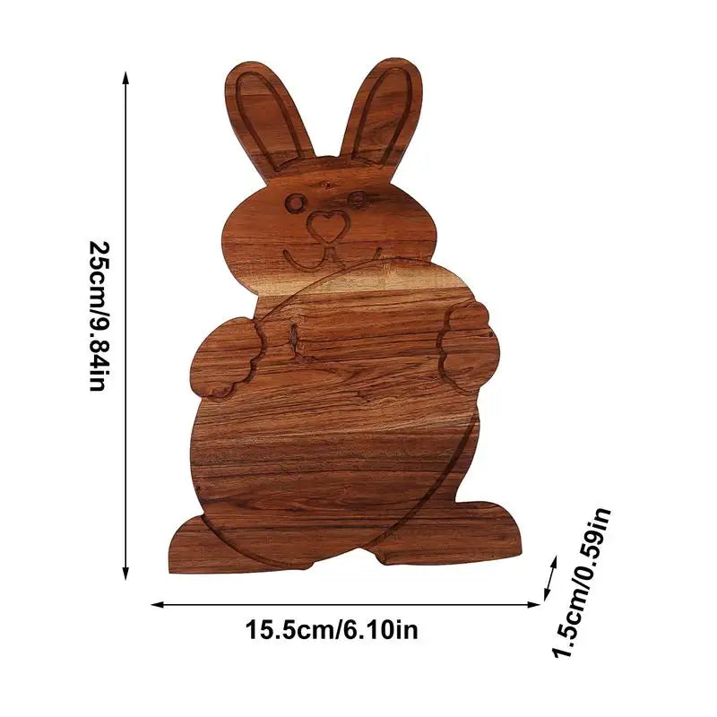 Multifunctional Wood Serving Board - Easter Decor, Chopping Board  Serving Platter For Fruits Vegetables