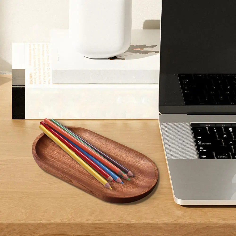Wooden Decorative Platter Tray, Grain Design